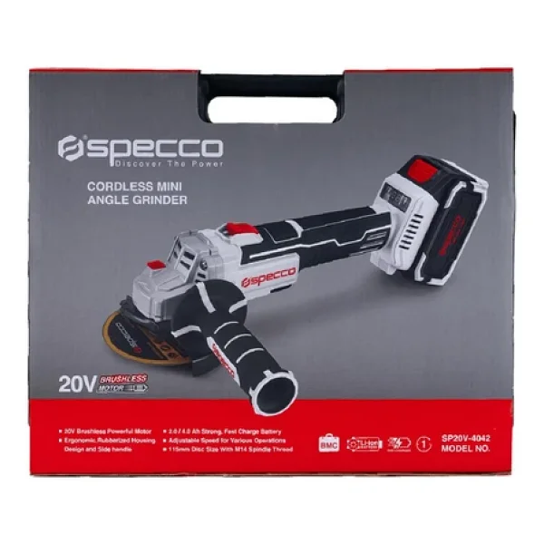 Specco SP20V-4042 20 V Tek Akü 4 Ah Taşlama Makinesi - Görsel 7