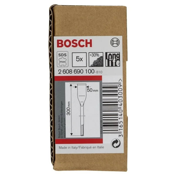 Bosch - LongLife Serisi, SDS-Max Şaftlı Fayans Keski 300x50 mm 5'li 2608690100 - Görsel 2