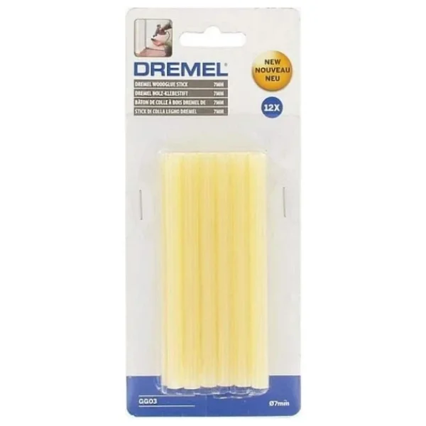 Dremel GG03 Yüksek Sıcaklık (165°-195°C) Ahşap Tutkal Çubukları, 7 mm, 12'li - Görsel 4