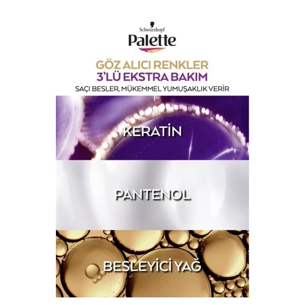 Palette Göz Alıcı Renkler 1.0 Siyah 2 Adet Saç Boyası - Görsel 5