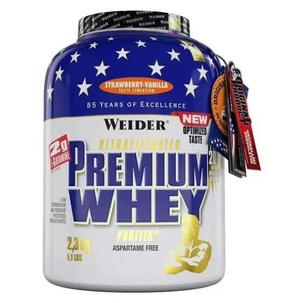 Weider Premium 2300 gr Vanilya-Çilek Aromalı Whey Protein Tozu - Görsel 3