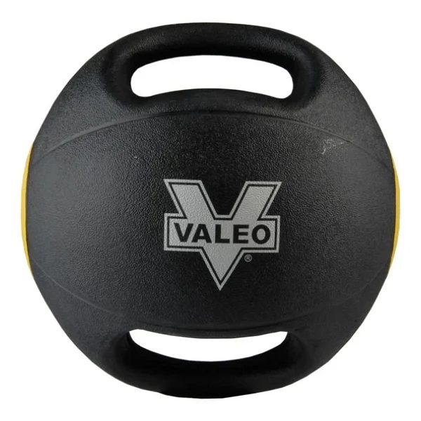Valeo 6 kg Sarı Çift Tutacaklı Sağlık Topu - Görsel 3