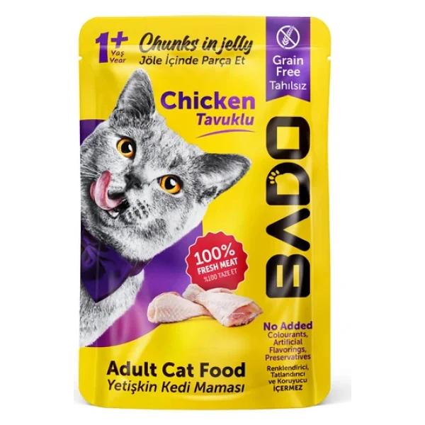 Bado Tavuklu 85 gr Yetişkin Yaş Kedi Maması - Görsel 6