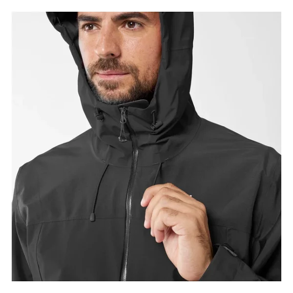 Millet Mungo II Gore-Tex Paclite MIV9336-0247 Kapüşonlu Siyah Erkek Mont - Görsel 4