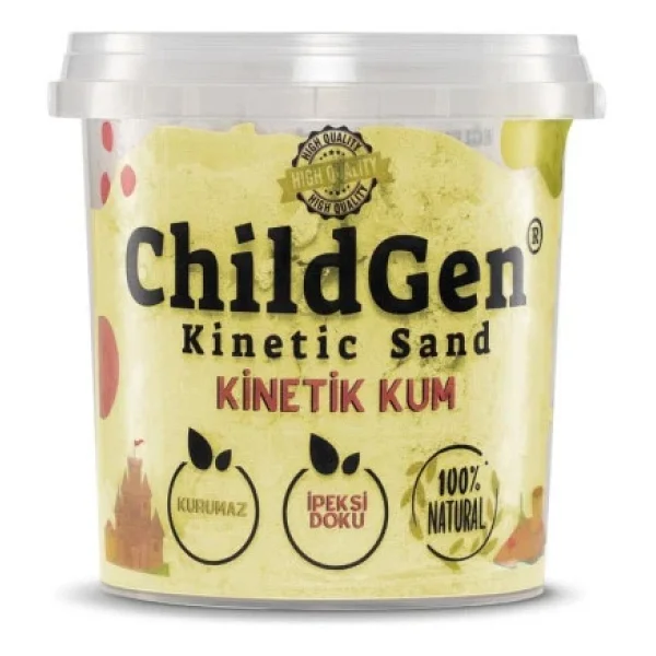 ChildGen Sarı Doğal Kinetik Kum 500 gr - Görsel 3