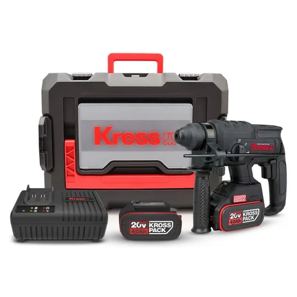Kress KUC60.2 20 V Çift Akülü 4 Ah Pnömatik Kırıcı Delici - Görsel 8