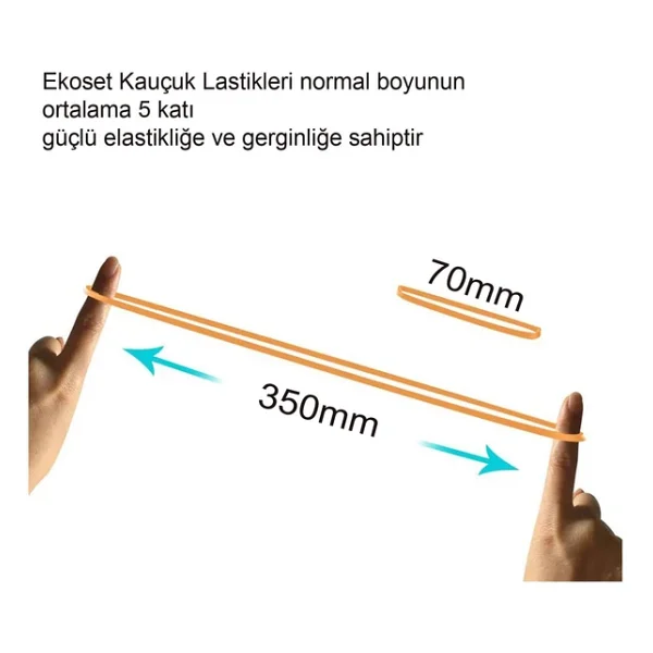 500 Adet Kauçuk Para Lastiği - Görsel 9