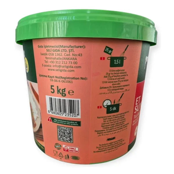 Seli Et Suyu Toz Bulyon 5 kg - Görsel 3