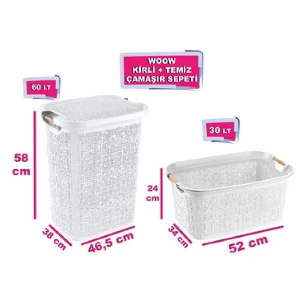 Tuffex Woow Kirli ve Çamaşır Sepeti - Görsel 3