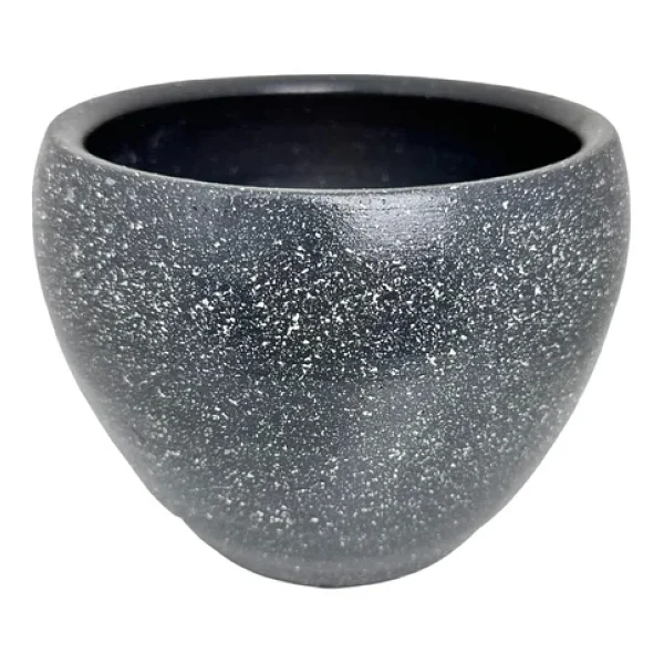 Bitki Tasarımı Gri Granit Toprak Saksı Saksılık Salon Çiçeklik - 15 CM - Görsel 8