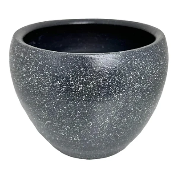 Bitki Tasarımı Gri Granit Toprak Saksı Saksılık Salon Çiçeklik - 15 CM - Görsel 9