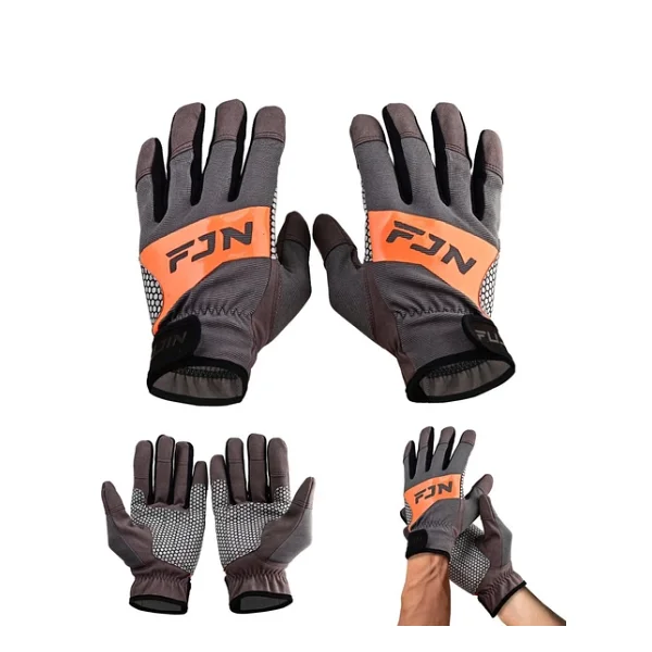 Fujin Pro Angler Trolling Gloves Grey M/L - Görsel 2