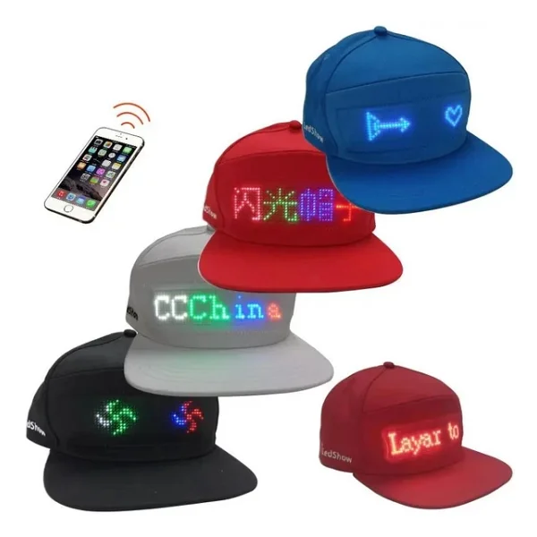 Doppler Uygulama Destekli LED Kasket Parti Şapkası Çok Renkli Led Işıklı Şarjlı Kablosuz Uygulamalı Yılbaşı Düğün Eğlence MAVİ - Görsel 4