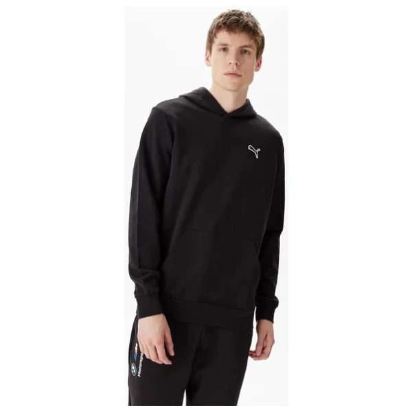 Puma Better Essentials 675978-01 Kapüşonlu Siyah Erkek Sweatshirt - Görsel 2