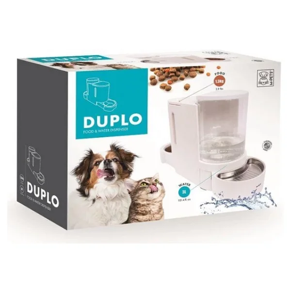 M-Pets Duplo 3 lt Beyaz Mama ve Su Kabı - Görsel 7