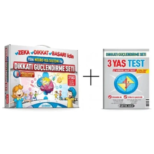 Adeda Yayıncılık Dikkati Güçlendirme Seti + Görsel Dikkat Testi (3 Yaş) - Osman Abalı - Görsel 3