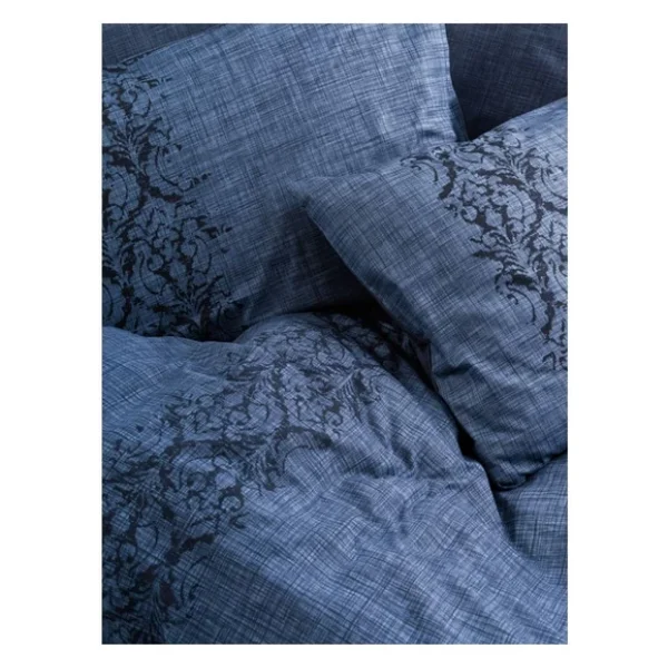 Cotton Box Plain Çift Kişilik Nevresim Takımı Sooty Denim - Görsel 9