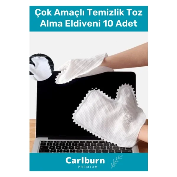 Özel Üretim Yüksek Kaliteli Mikrofiber Pratik Çok Amaçlı Temizlik Toz Alma Eldiveni 10 Adet - Görsel 2