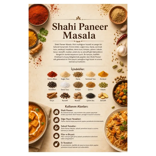 Shahi Paneer Masala 100 gr (1. Kalite) - Görsel 3
