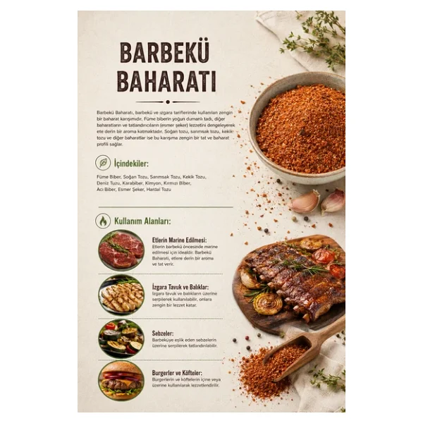 Barbekü Baharatı 100 gr (1. Kalite) - Görsel 3