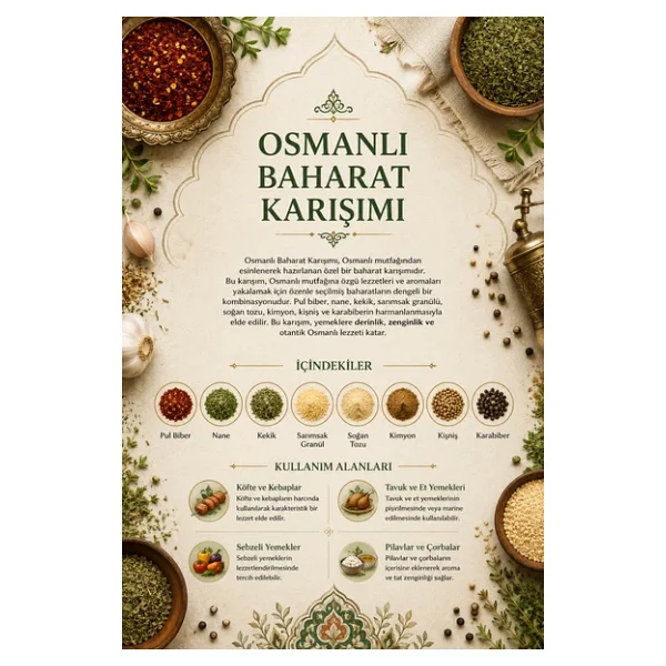 Osmanlı Baharat Karışımı 100 gr (1. Kalite) - Görsel 3
