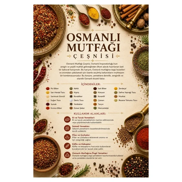 Osmanlı Mutfağı Çeşnisi 100 gr (1. Kalite) - Görsel 3