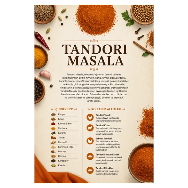 Tandori Masala 100 gr (1. Kalite) - Görsel 4