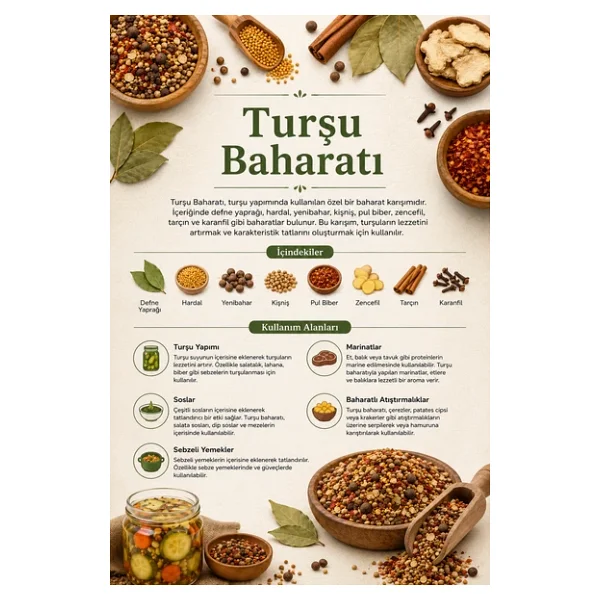 Turşu Baharatı 100 gr (1. Kalite) - Görsel 3