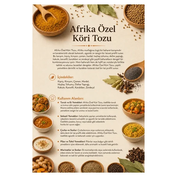 Afrika Özel Köri Tozu 100 GR - Görsel 4
