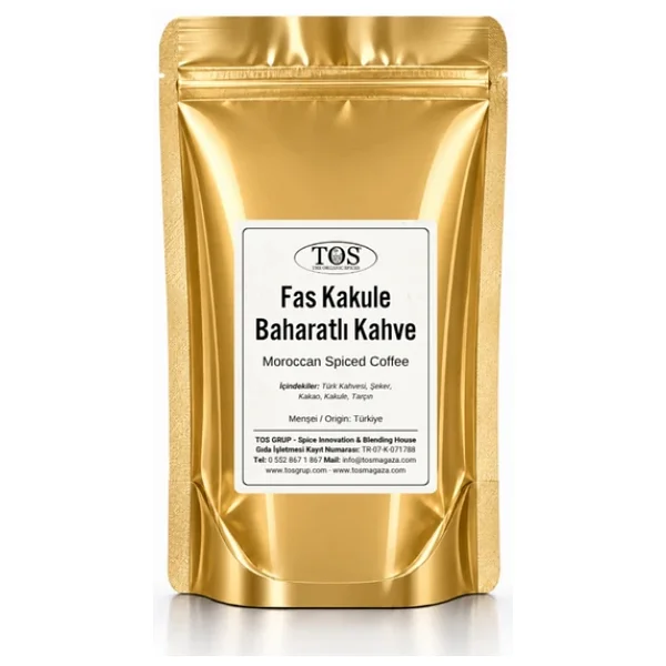 Fas Kakule Baharatlı Kahve 100 gr (1. Kalite) Moroccan Cardamom Spiced Coffee - Görsel 2