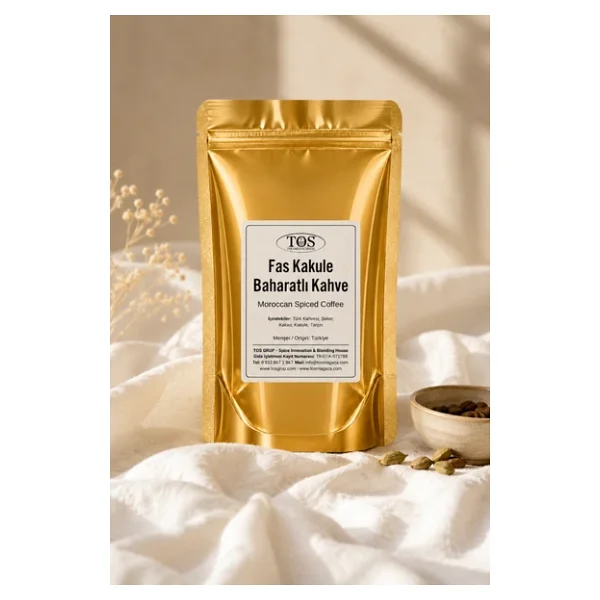 Fas Kakule Baharatlı Kahve 100 gr (1. Kalite) Moroccan Cardamom Spiced Coffee - Görsel 3