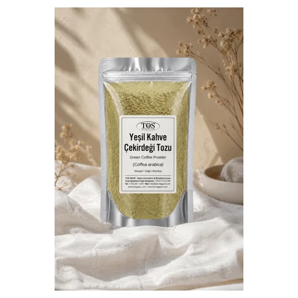 Yeşil Kahve Çekirdeği Tozu 100 gr (1. Kalite) Green Coffee Powder - Görsel 2