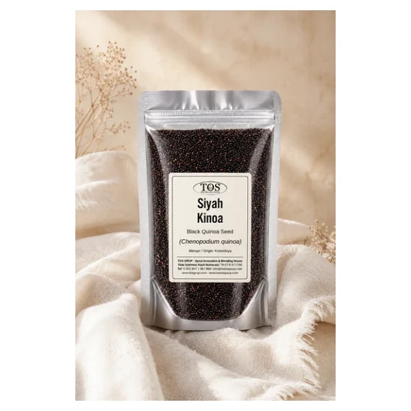 Siyah Kinoa 100 gr (1. Kalite) Chenopodium quinoa Willd / Black Quinoa - Görsel 3