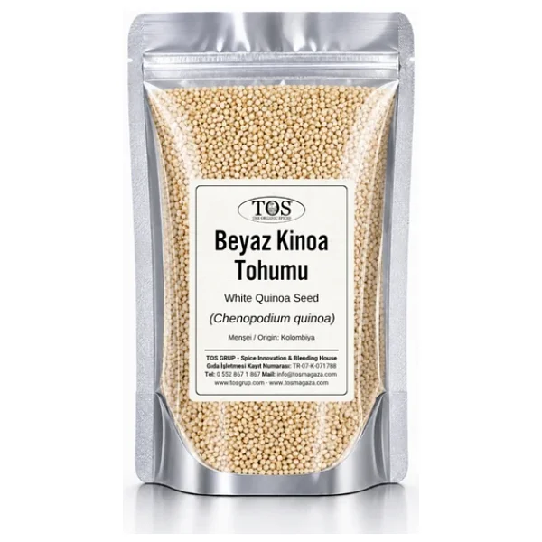 Beyaz Kinoa 50 gr (1. Kalite) Chenopodium quinoa Willd / White Quinoa - Görsel 2