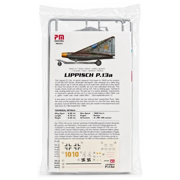 PM Lippisch P.13a Ramjet Model Savaş Uçağı Demonte Plastik Maketi - Görsel 3
