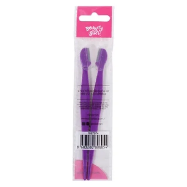 Beauty Girl Mor Mini 2'li Kaş Usturası - Görsel 3