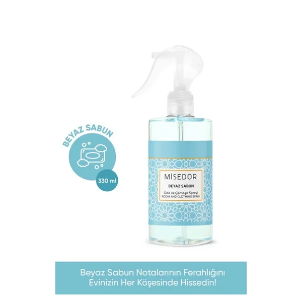 Misedor Beyaz Sabun 330 ml Oda ve Çamaşır Parfümü - Görsel 4