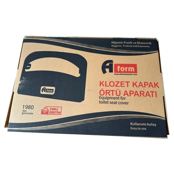 A Form Klozet Kapak Örtüsü Dispenseri Aparatı - 40X5x29 Cm. - Beyaz - Plastik - Duvara Monte - Görsel 2