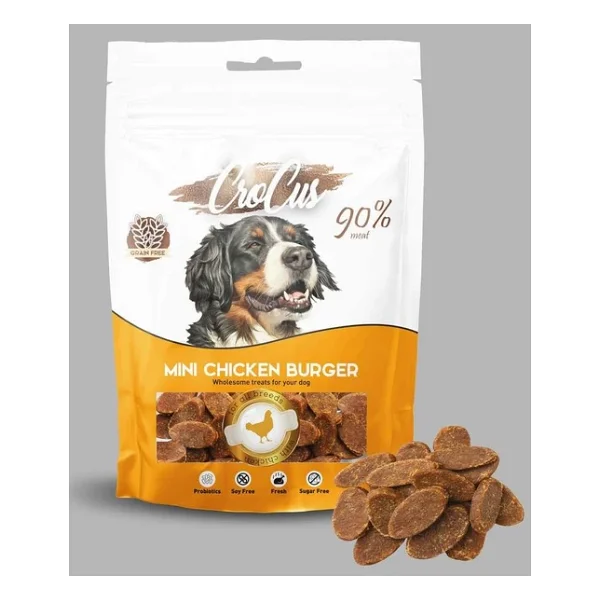 Crocus Tahılsız Mini Burger Tavuk Etli 80 gr Köpek Ödül Maması - Görsel 5