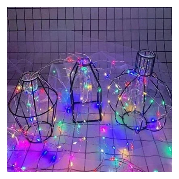 Petinka Led Peri Renkli Işık Pilli 5Metre RGB Led Dekoratif Aydınlatma - Görsel 9