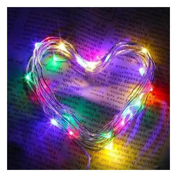 Petinka Led Peri Renkli Işık Pilli 5Metre RGB Led Dekoratif Aydınlatma - Görsel 5
