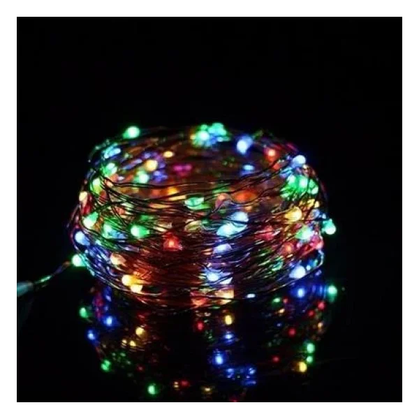 Petinka Led Peri Renkli Işık Pilli 5Metre RGB Led Dekoratif Aydınlatma - Görsel 6
