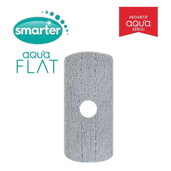 SMARTER Aqua Flat Yedek Temiz & Kirli Suyu Ayırma Özelliği Otomatik Temizlik Seti Mop Paspas - Görsel 7