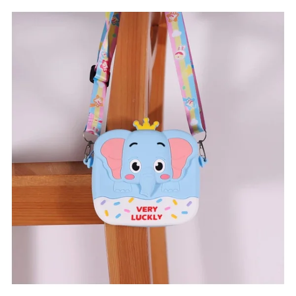 Ogi Mogi Toys Silikon Mavi Fil El Çantası - Görsel 6