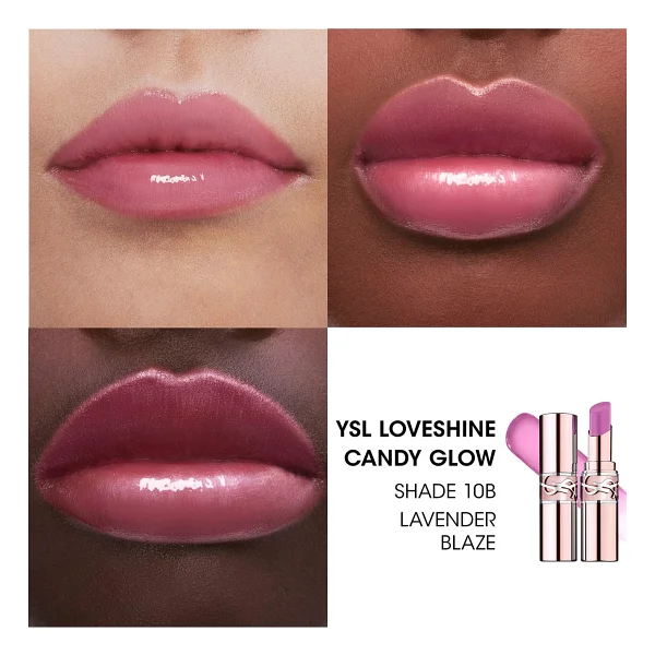Yves Saint Laurent Loveshine Candy Glow 10B Lavender Blaze Ruj - Görsel 3