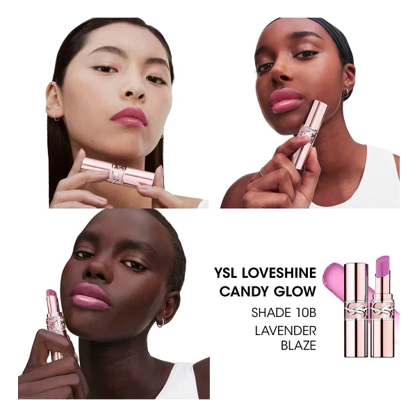 Yves Saint Laurent Loveshine Candy Glow 10B Lavender Blaze Ruj - Görsel 4