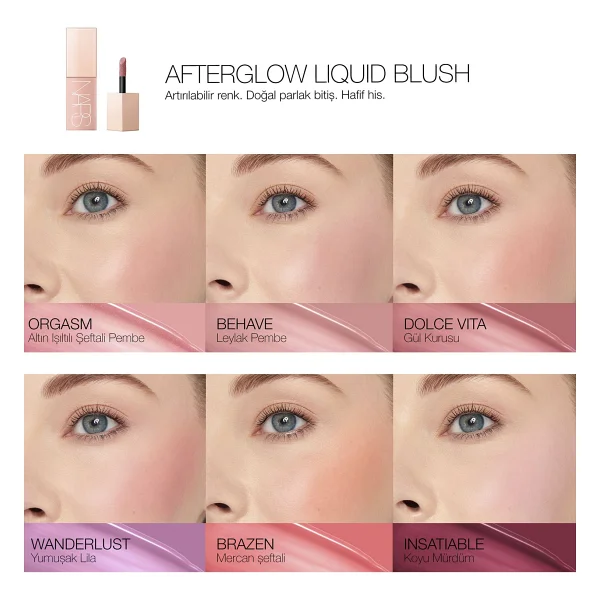 Nars Afterglow Dolce Vita Likit Allık - Görsel 4
