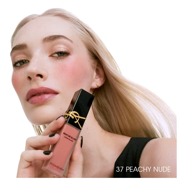 Yves Saint Laurent Make Me Blush 37 Peachy Nude Likit Allık - Görsel 3