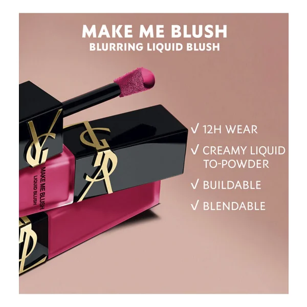 Yves Saint Laurent Make Me Blush 03 Mischievous Magenta Likit Allık - Görsel 3