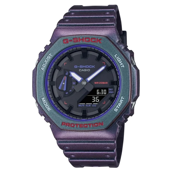Casio G-Shock GA-2100AH-6ADR Mor Erkek Kol Saati - Görsel 2